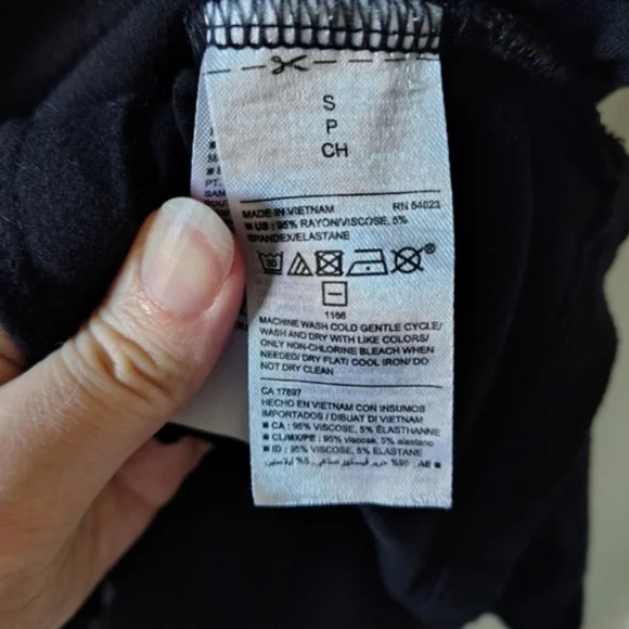 Old Navy Women's Small High-Neck Rib-Knit Black Swing Dress - Picture 5 of 6